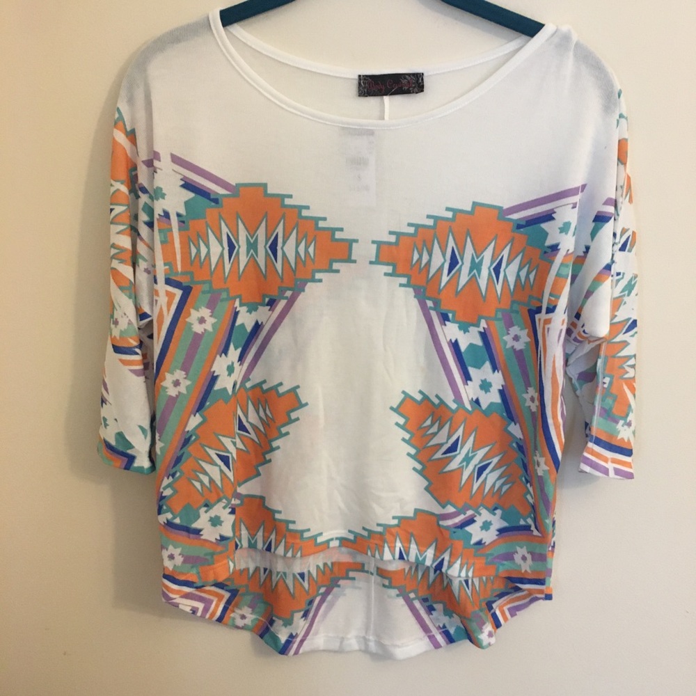 Southwestern style Dolman top